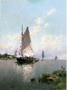 Alfred Thompson Bricher Blue Point, Long Island oil on canvas